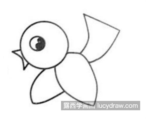 欢快的小鸟简笔画怎么画带步骤 简单的可爱小鸟怎么画