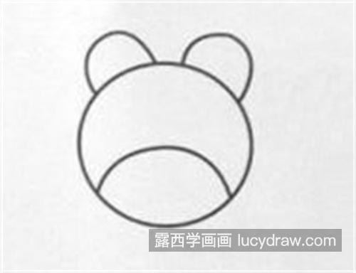 好看的大熊头简笔画绘制教程 简单的大熊头怎么画