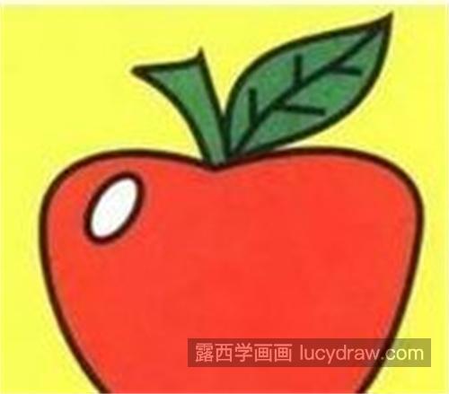 红彤彤的大苹果怎么画 简单的大苹果绘制教程带步骤