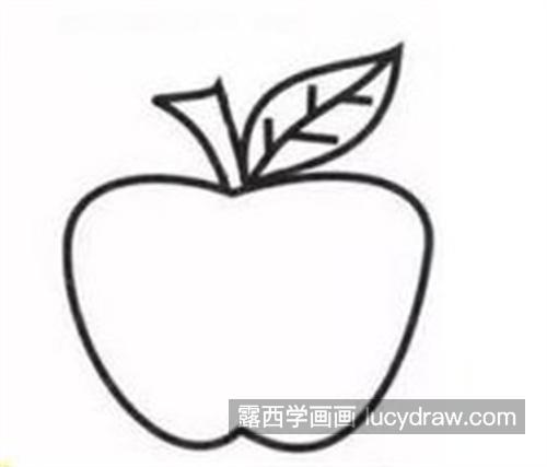 红彤彤的大苹果怎么画 简单的大苹果绘制教程带步骤