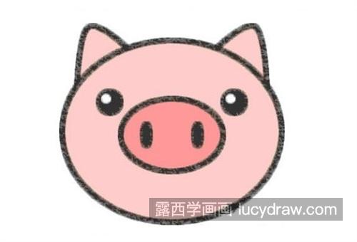 憨厚可爱的小猪绘制教程 带颜色的小猪怎么画带步骤