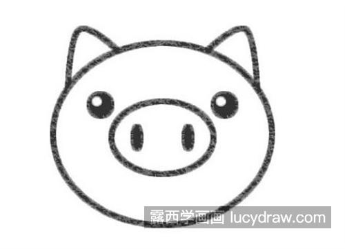 憨厚可爱的小猪绘制教程 带颜色的小猪怎么画带步骤