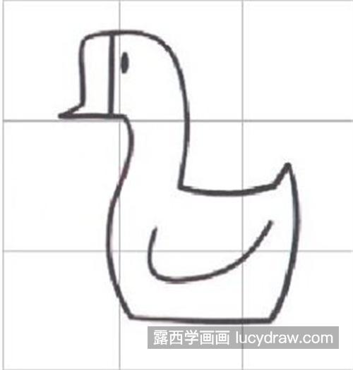 简单又好看的大白鹅简笔画怎么画 彩色的大白鹅绘制教程