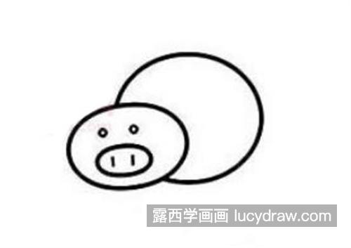 圆滚滚的彩色小猪怎么画 简单的小猪绘制教程