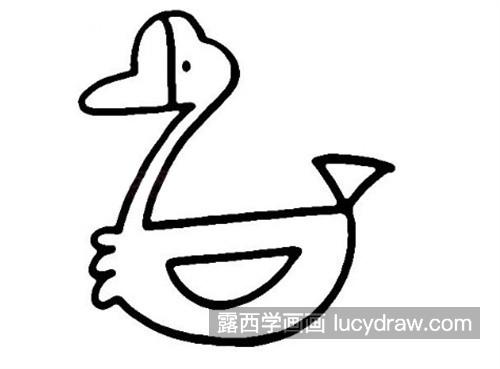 超可爱的大白鹅简笔画绘制教程 简单又可爱的大白鹅怎么画
