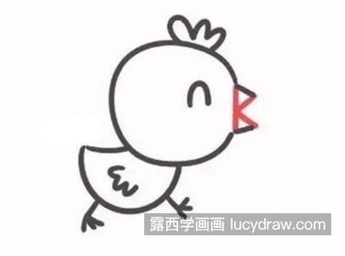 欢快又简单的小鸡简笔画怎么画 好看的小鸡绘制教程