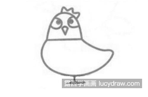 很适合小孩子学习的小鸡简笔画怎么画 胖乎乎的小鸡绘制教程