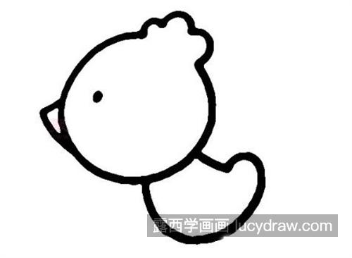 欢乐自由的小鸡怎么画带步骤 好看简单的小鸡简笔画怎么画