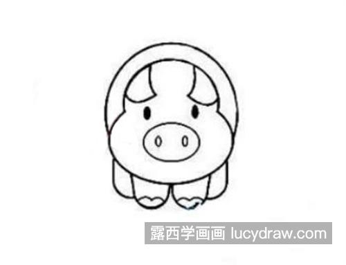 憨憨的小猪简笔画怎么画 胖乎乎的小猪绘制教程