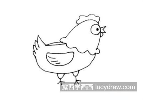 彩色又好看的简单老母鸡怎么画 彩色的老母鸡绘制教程带图