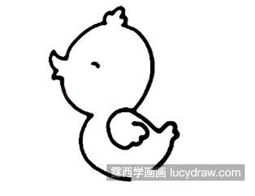 快乐无忧无虑的小鸡简笔画怎么画 彩色的小鸡绘制教程