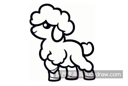 可爱的漂亮小绵羊怎么画 带步骤的小绵羊绘制教程