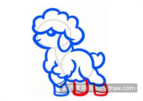 可爱的漂亮小绵羊怎么画 带步骤的小绵羊绘制教程