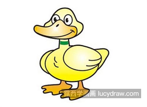 胖胖的小鸭子怎么画 带颜色的小鸭子绘制教程