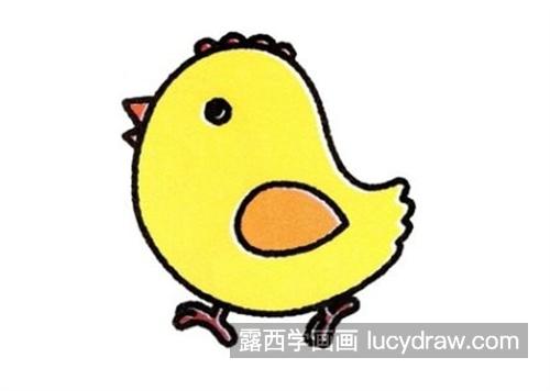 彩色的简单小鸡怎么画可爱 好看的简单的小鸡绘制教程