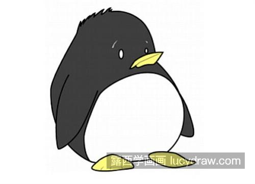 一只胖胖的企鹅简笔画怎么画 彩色的企鹅简笔画绘制教程