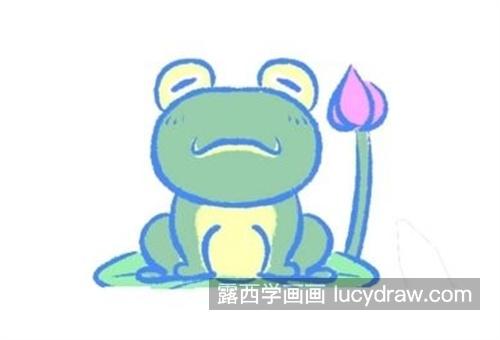 可爱的小青蛙简笔画怎么画 彩色的小青蛙绘制教程