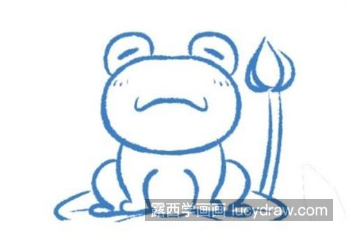 可爱的小青蛙简笔画怎么画 彩色的小青蛙绘制教程