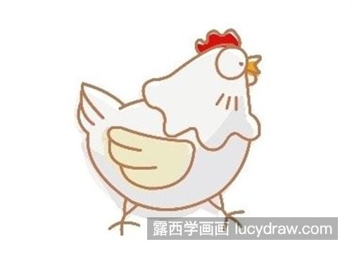 简单又可爱的老母鸡绘制教程 胖胖的老母鸡怎么画带图