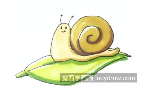 看起来超简单的蜗牛简笔画怎么画 简单的蜗牛绘制教程