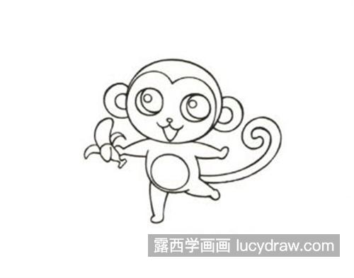 调皮的小猴子简笔画怎么画 简单的小猴子绘制教程