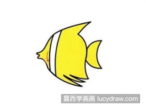 漂亮的热带鱼简笔画怎么画 简单的热带鱼绘制教程