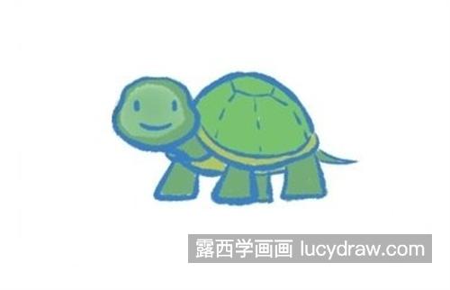 彩色又好看的小乌龟简笔画怎么画 简单的小乌龟绘制教程