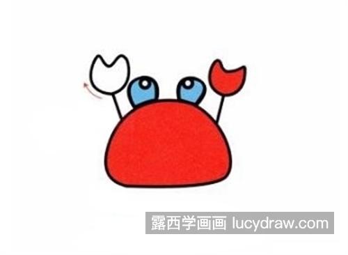 彩色的小螃蟹怎么画 简单的小螃蟹绘制教程