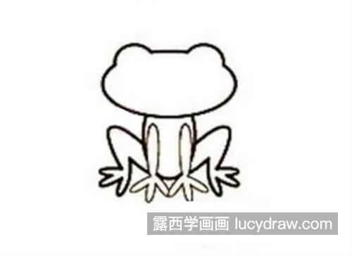 看起来很精神的小青蛙简笔画绘制教程 简单的小青蛙怎么画