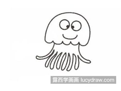 唯美的水母简笔画怎么画 简单的水母绘制教程