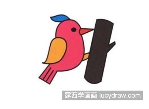 灵动活泼的小鸟怎么画 彩色的小鸟绘制教程