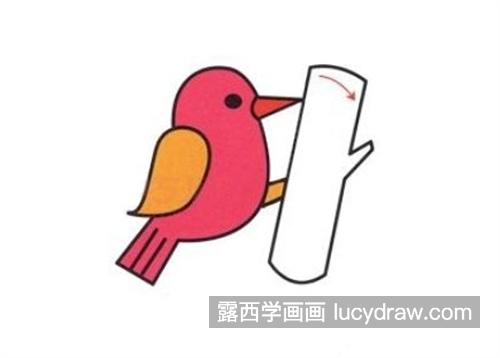 灵动活泼的小鸟怎么画 彩色的小鸟绘制教程
