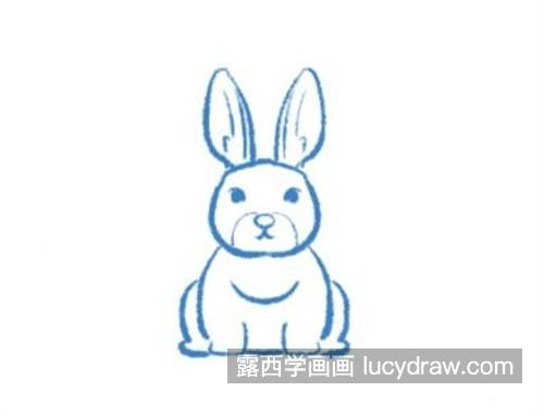 活泼可爱的小兔子怎么画 彩色的小兔子怎么画简单