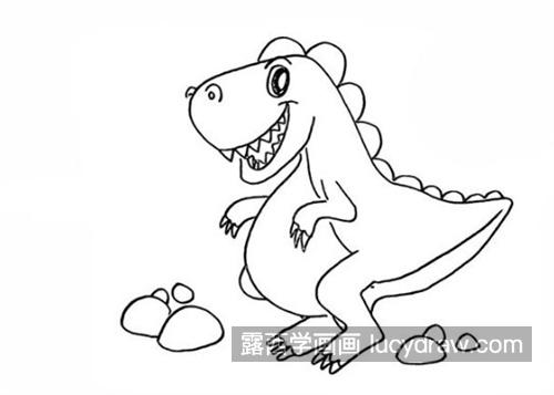 彩色的大恐龙简笔画怎么画 容易学会的恐龙绘制教程