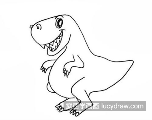 彩色的大恐龙简笔画怎么画 容易学会的恐龙绘制教程
