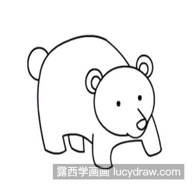 欢乐的北极熊怎么画简单 漂亮的北极熊绘制教程
