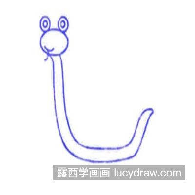简单卡通的小蛇简笔画怎么画 好看的小蛇绘制教程