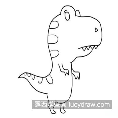 彩色好看的恐龙简笔画怎么画 好看又漂亮的恐龙简笔画绘制教程