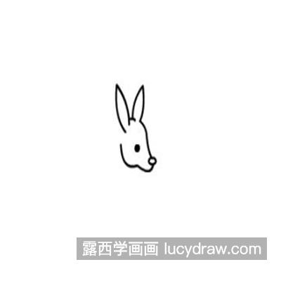 简单的好看袋鼠简笔画怎么画 好看卡通的袋鼠绘制教程带图