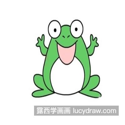 可爱的小青蛙简笔画怎么画 好看的小青蛙绘制教程