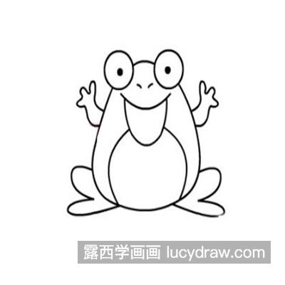 可爱的小青蛙简笔画怎么画 好看的小青蛙绘制教程