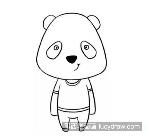 超可爱的熊猫简笔画怎么画 简单的熊猫绘制教程