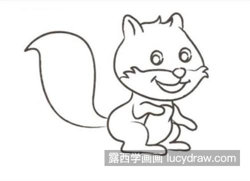 可爱呆萌的小松鼠绘制教程 简单的小松鼠怎么画简单