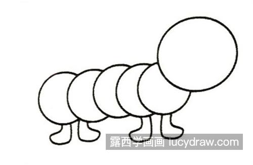可爱的漂亮毛毛虫绘制教程 简单的毛毛虫怎么画带步骤