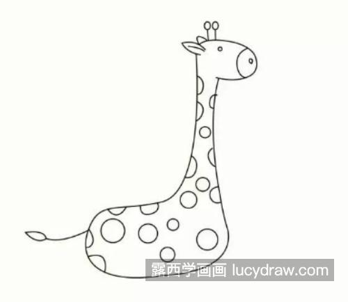 最简单的长颈鹿的简笔画怎么画 简单可爱长颈鹿的简笔画分步骤