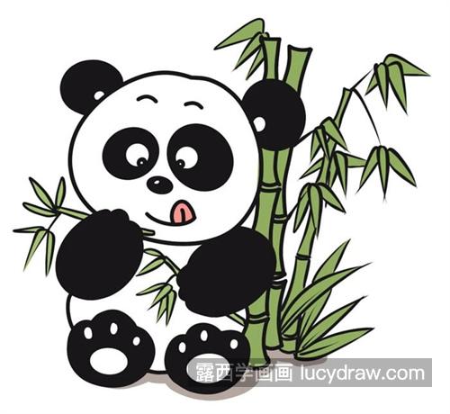 简单又漂亮熊猫简笔画怎么画 可爱萌萌哒熊猫儿童简笔画教程