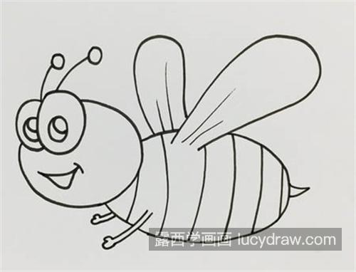 简单又漂亮蜜蜂简笔画怎么画 幼儿彩色小蜜蜂简笔画带步骤