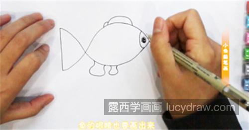 简单又好看热带鱼简笔画带步骤画法 彩色可爱热带鱼简笔画怎么画