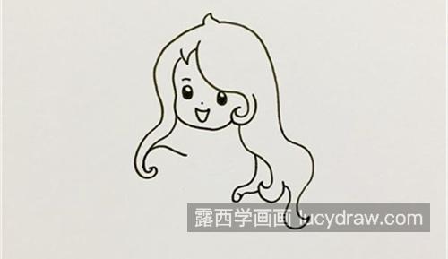 简单又漂亮美人鱼简笔画怎么画 美人鱼简笔画儿童画步骤图