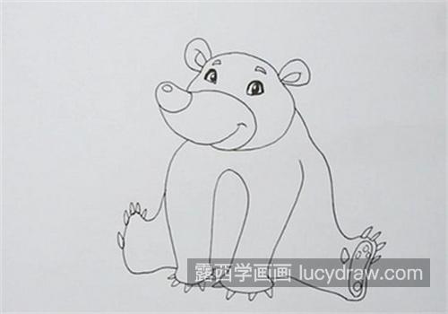 简单又好看棕熊的简笔画带步骤画法 简单又漂亮棕熊的简笔画怎么画